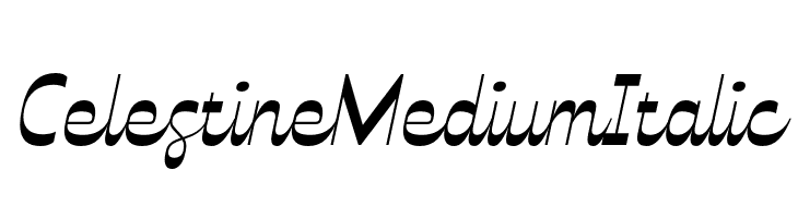 Celestine Medium Italic  les polices de caractères gratuit tlcharger