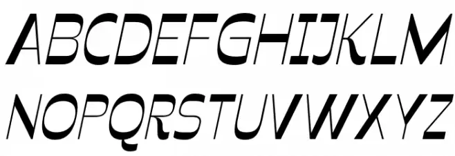 Celestine Medium Italic Caratteri MAIUSCOLE