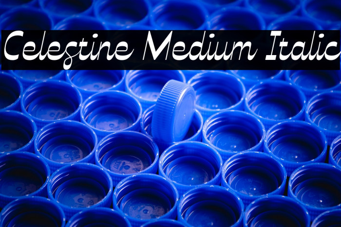 Celestine Medium Italic Example 1