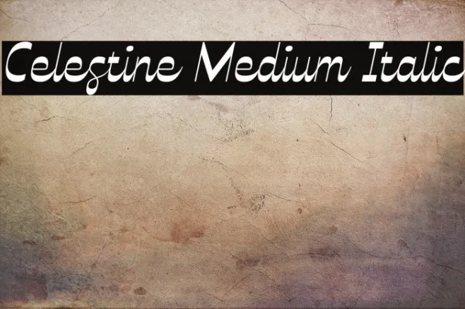 Celestine Medium Italic Example 2