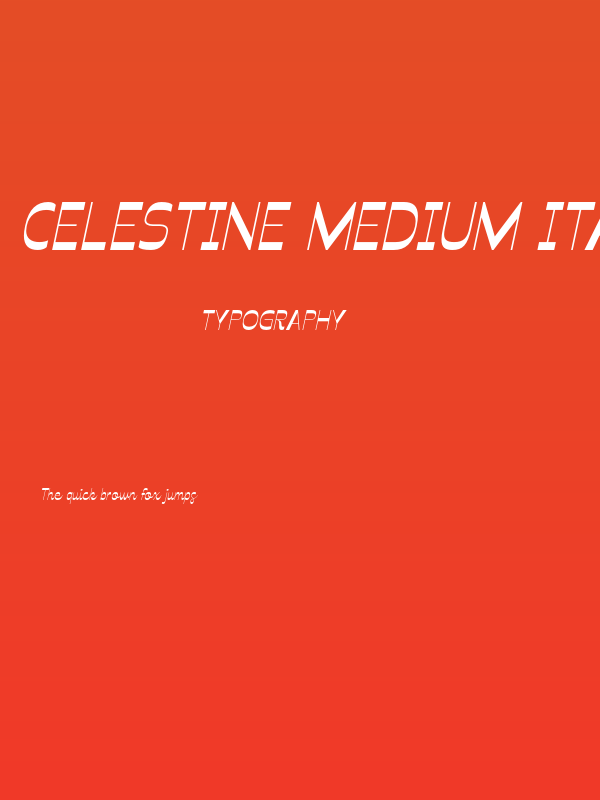 Celestine Medium Italic Poster