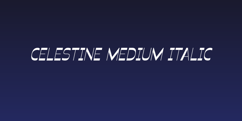 Celestine Medium Italic Social Header