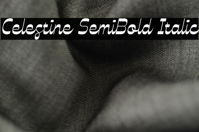 Celestine SemiBold Italic Example 1
