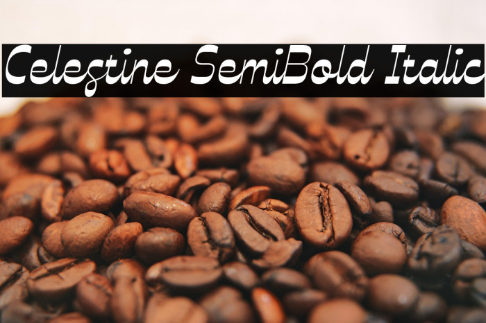 Celestine SemiBold Italic Example 2