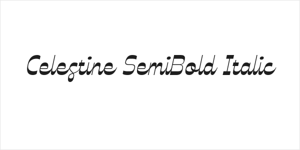 Celestine SemiBold Italic Logo