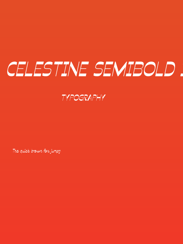 Celestine SemiBold Italic Poster