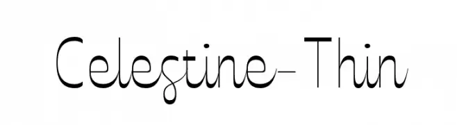 Celestine-Thin  Frei Schriftart Herunterladen
