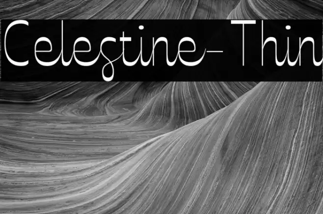 Celestine-Thin Font examples