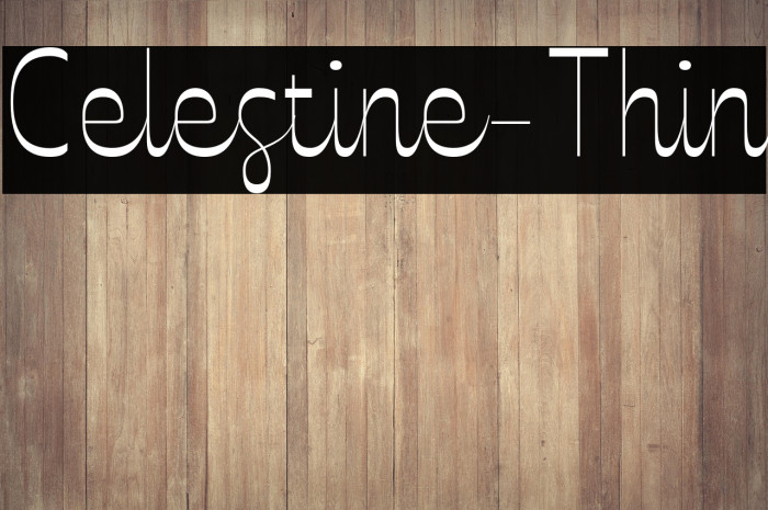 Celestine-Thin Example 3