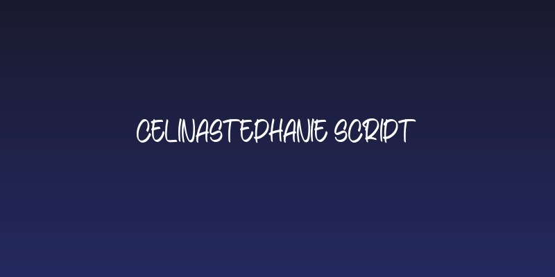 CelinaStephanie-Script Social Header