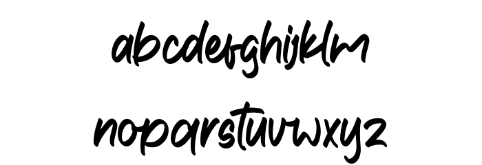 CelinaStephanie-Script Schriftart Kleinbuchstaben