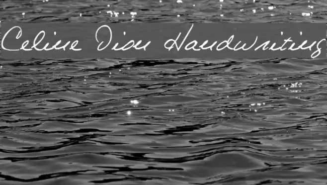 Celine Dion Handwriting Font examples