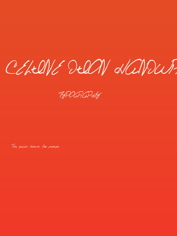 Celine Dion Handwriting Poster