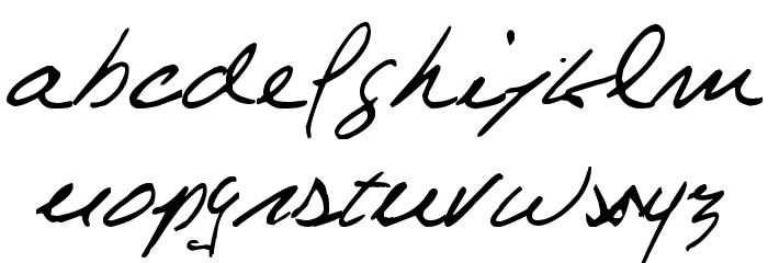 Celine Dion Handwriting Font LOWERCASE
