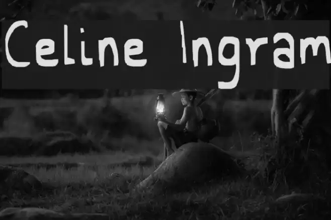 Celine Ingram Font examples