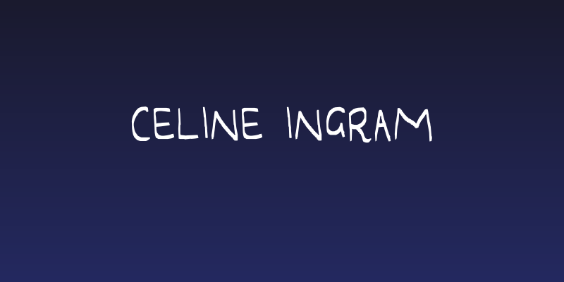 Celine Ingram Social Header