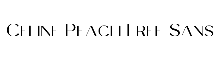 Celine Peach Free Sans  नि: शुल्क फ़ॉन्ट्स डाउनलोड
