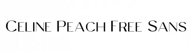 Celine Peach Free Sans  Fuentes Gratis Descargar
