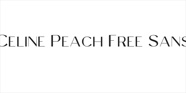 Celine Peach Free Sans Logo