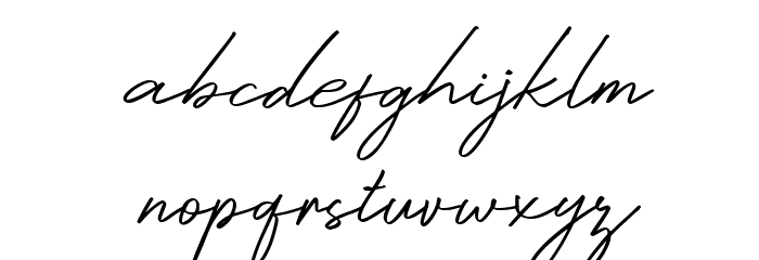 Celine Peach Free Script Font LOWERCASE