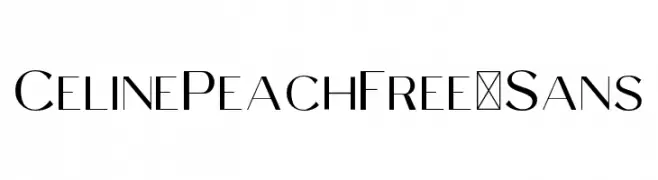 CelinePeachFree-Sans  Fuentes Gratis Descargar