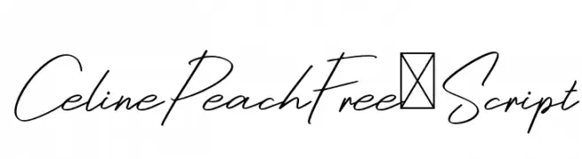 CelinePeachFree-Script  Fuentes Gratis Descargar