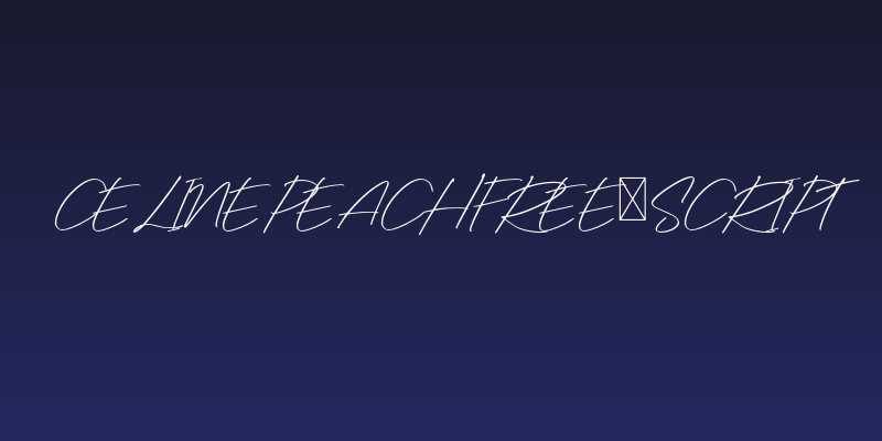 CelinePeachFree-Script Social Header