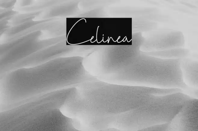 Celinea Font examples