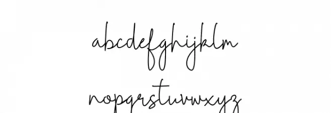 Celinea フォント 小文字