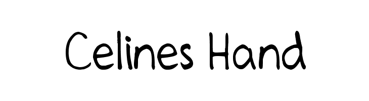 Celines Hand Font