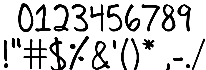 Celines Hand Font OTHER CHARS