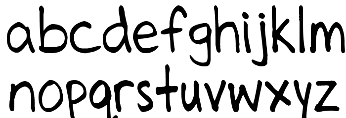 Celines Hand Font LOWERCASE