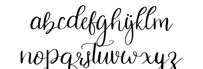 Celinetta - Demo Font LOWERCASE