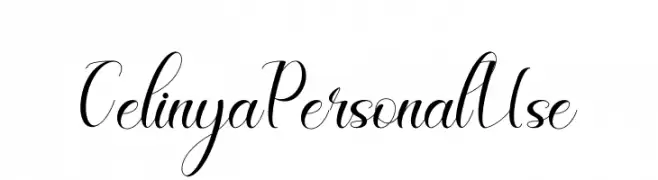 Celinya Personal Use  font caratteri gratis