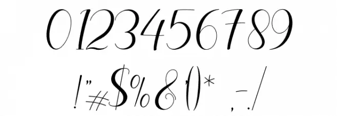 Celinya Personal Use Font OTHER CHARS