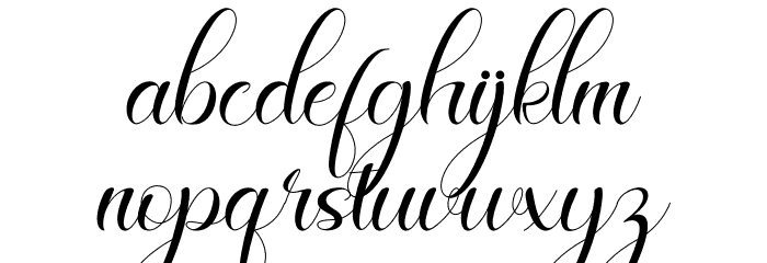 Celinya Personal Use Font LOWERCASE