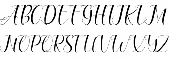 Celinya Personal Use Schriftart Groß
