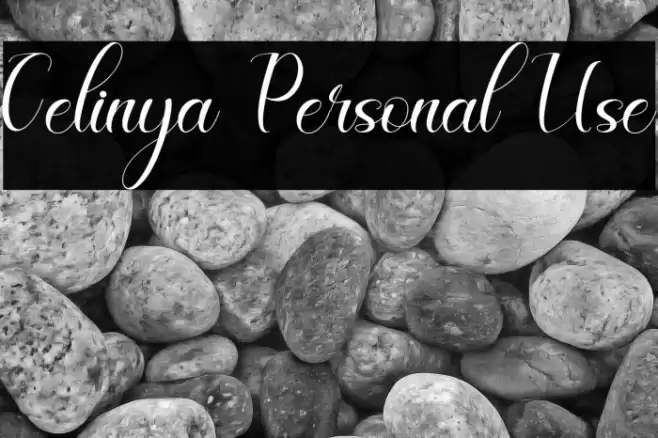 Celinya Personal Use Font examples