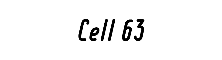 Cell 63 Font