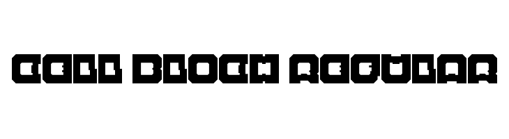 Cell Bloch Regular  Frei Schriftart Herunterladen
