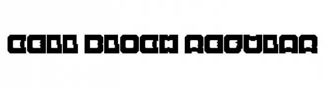 Cell Bloch Regular  Descarca Fonturi Gratis