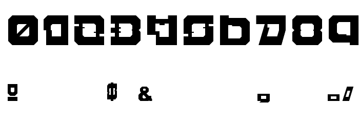 Cell Bloch Regular Font OTHER CHARS