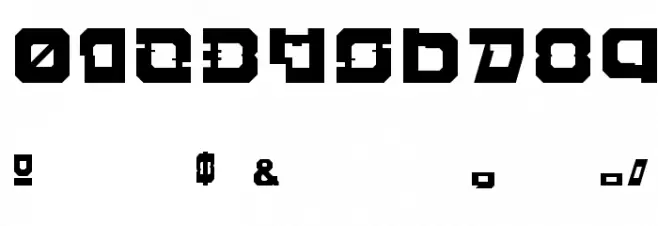 Cell Bloch Regular Font Alte caractere