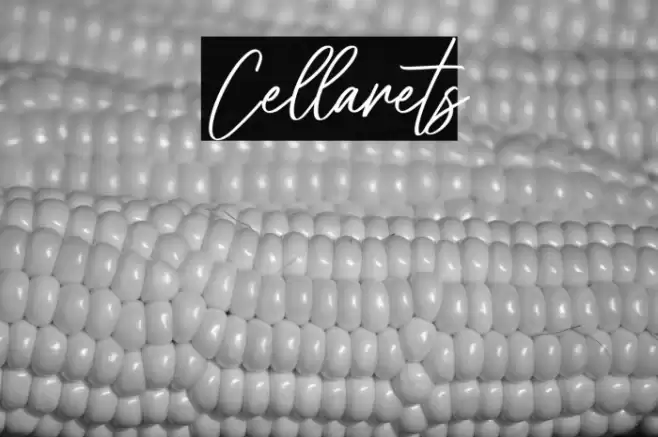 Cellarets Font examples