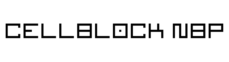 Cellblock NBP  नि: शुल्क फ़ॉन्ट्स डाउनलोड