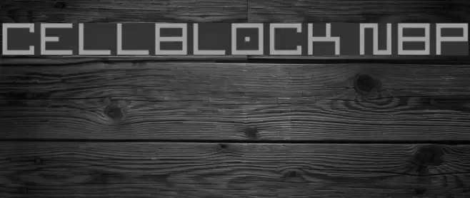 Cellblock NBP Font examples
