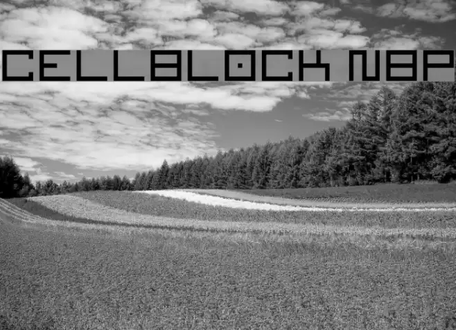 Cellblock NBP Font examples