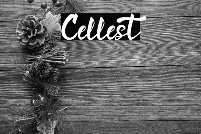 Cellest Font examples