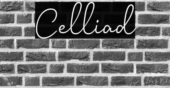 Celliad Font examples