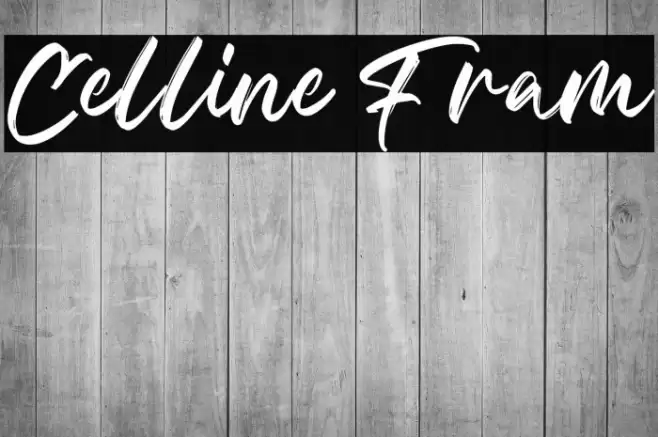 Celline Fram Font examples